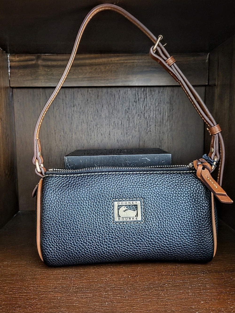 Dooney & Bourke Small Dillon Black Pebbled Crossbody